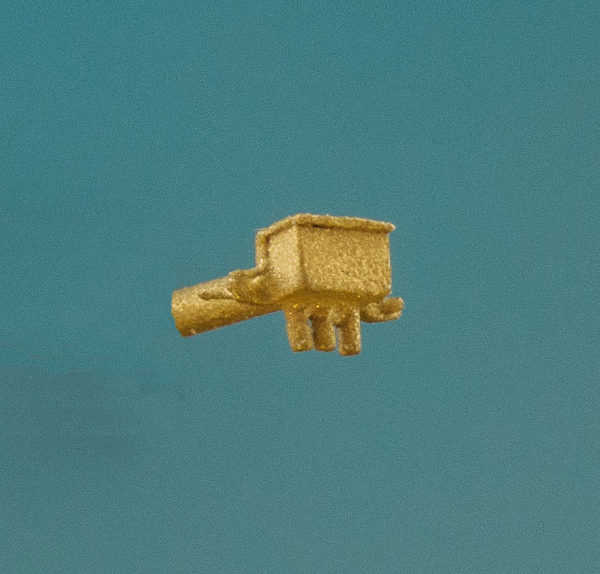 Achsschmierölgefäß mit 3 Schmierleitungen, 2 Stück.