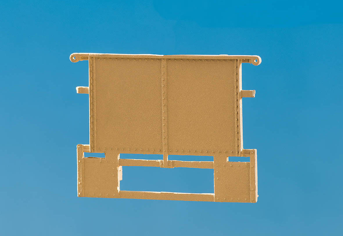 Perronstirnwand B4, C4, sächs. Schmalspur, 1 Paar. 