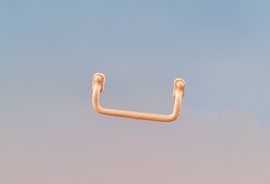 Griffstange, 10,5mm lang, abgewinkelt, z. Bsp. Wagentüren, 1 Paa