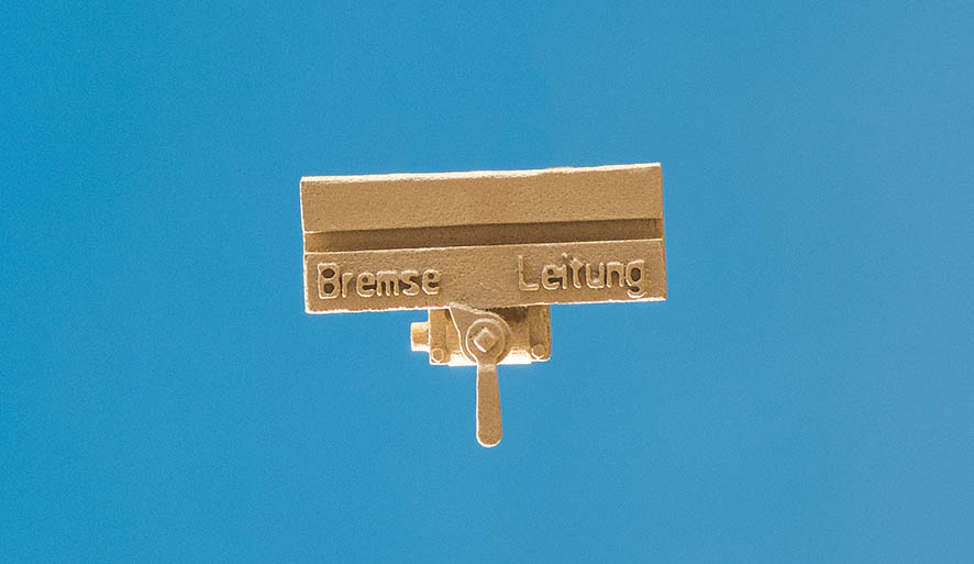 Bremsabsperrhahn, B4, C4, sächs. Schmalspur