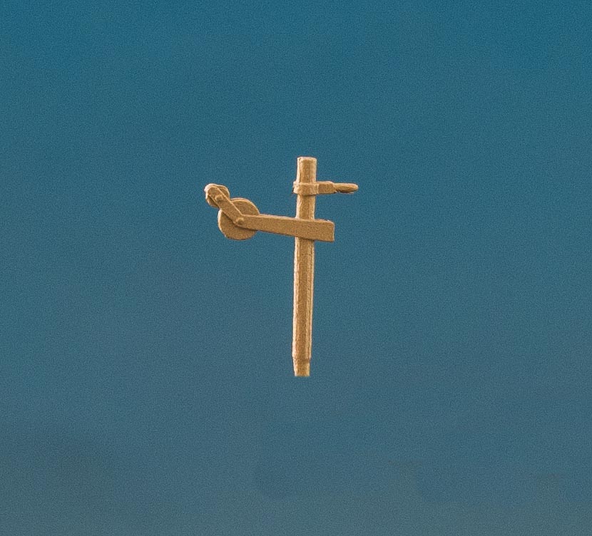 Abdampfrohr mit Heberleinrolle, Ersatzteil Herr VIK, 1 Stück